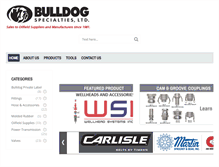 Tablet Screenshot of bulldogspecialties.com